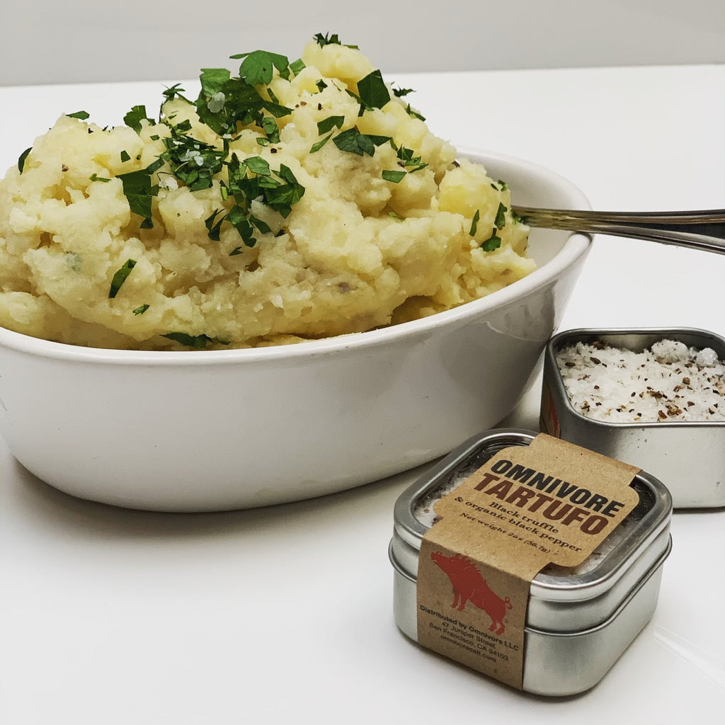 Truffle Salt with mashed potatoes 