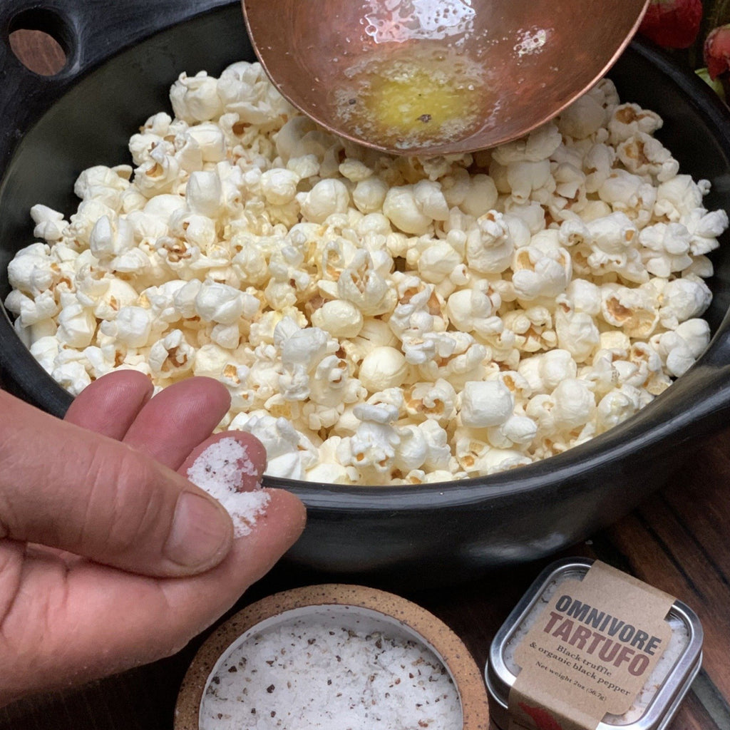 popcorn with butter and truffel salt