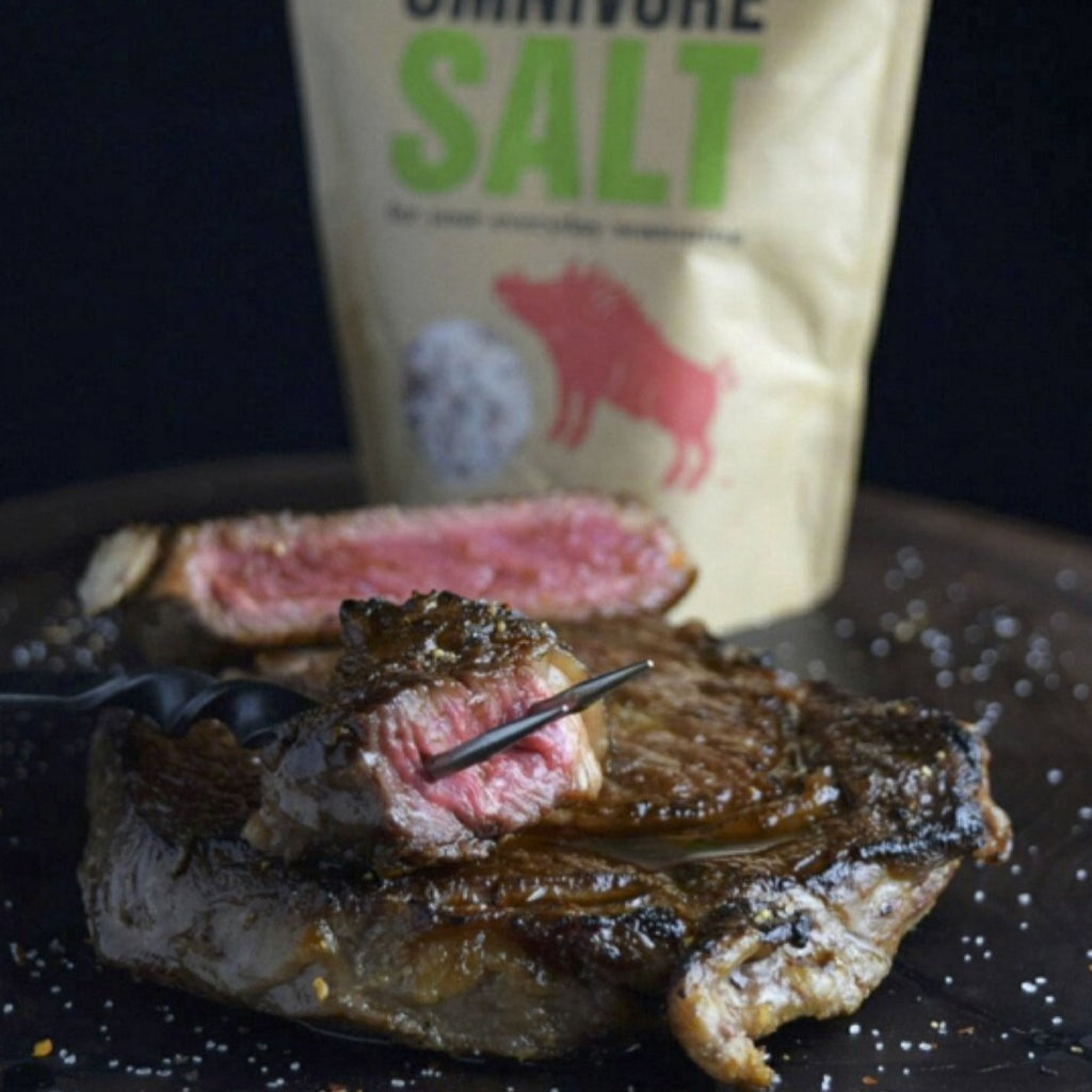 Salt blend on Steak