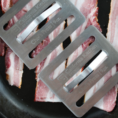 Meat with Grilling Tool