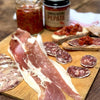 Charcuterie and pepper sauce